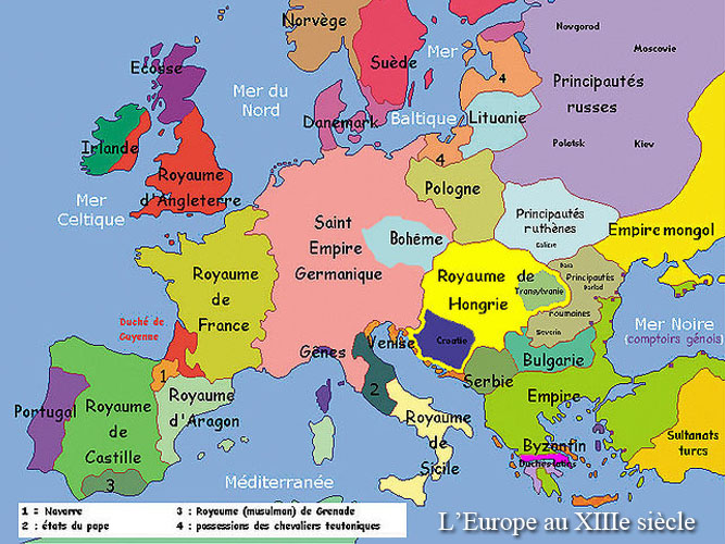 l’Europe au XIIIe siècle