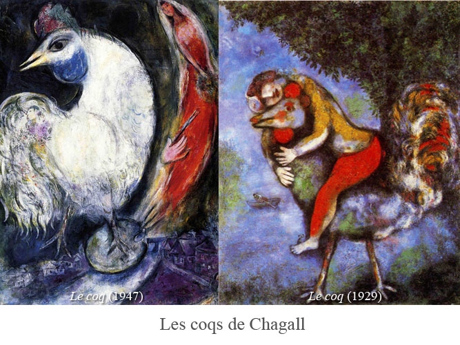 les coqs de Chagall