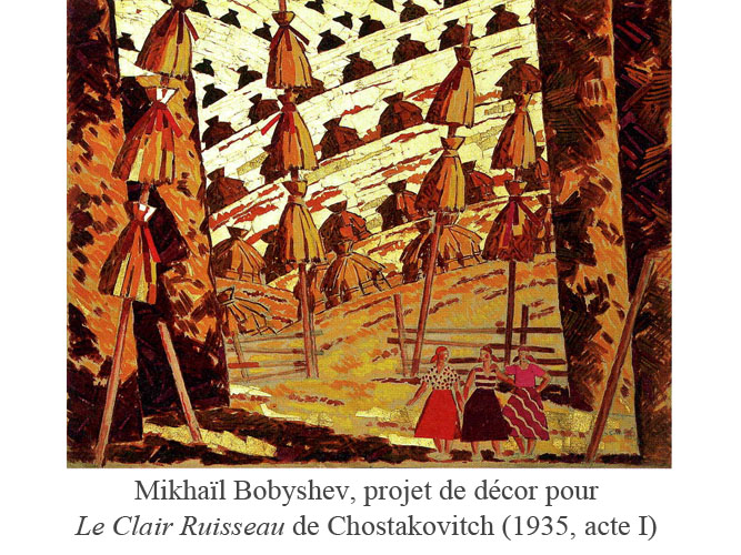Mikhaïl Bobyshev, décor pour le clair ruisseau