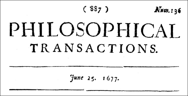 Couverture de la revue Philosophical Transactions